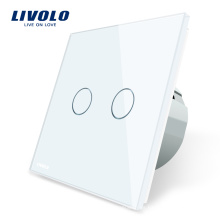 Livolo EU Standard Interruptor táctil de pared de 2 vías y 1 vía VL-C702-11 / 12/13/15